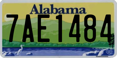 AL license plate 7AE1484