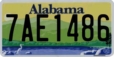 AL license plate 7AE1486