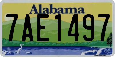 AL license plate 7AE1497