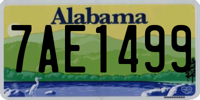 AL license plate 7AE1499