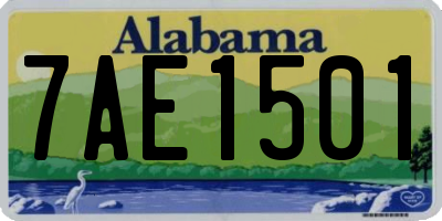 AL license plate 7AE1501