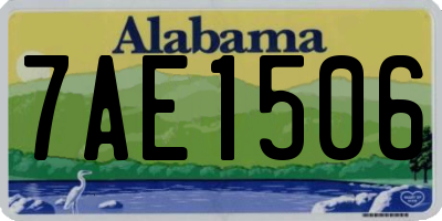 AL license plate 7AE1506
