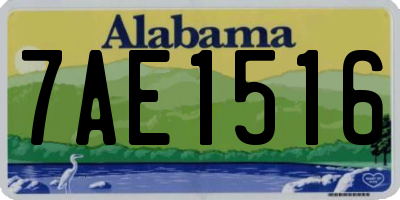 AL license plate 7AE1516