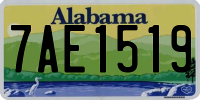 AL license plate 7AE1519