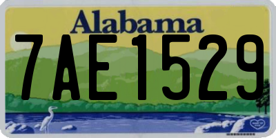 AL license plate 7AE1529