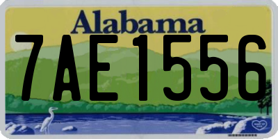 AL license plate 7AE1556