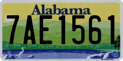 AL license plate 7AE1561