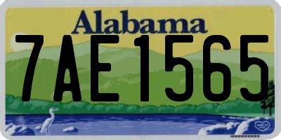 AL license plate 7AE1565