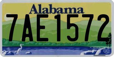 AL license plate 7AE1572