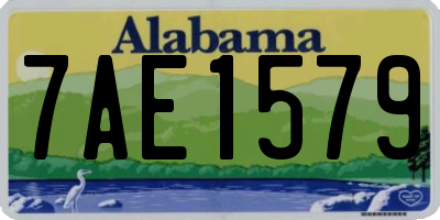 AL license plate 7AE1579