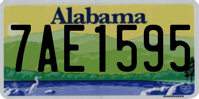 AL license plate 7AE1595