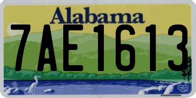AL license plate 7AE1613