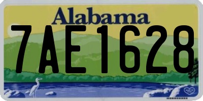 AL license plate 7AE1628