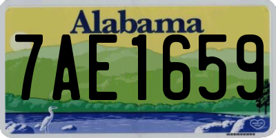 AL license plate 7AE1659
