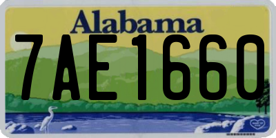 AL license plate 7AE1660