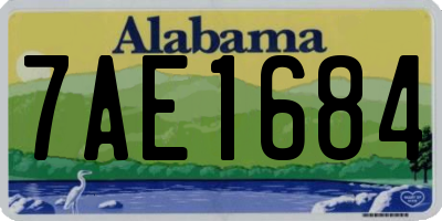 AL license plate 7AE1684