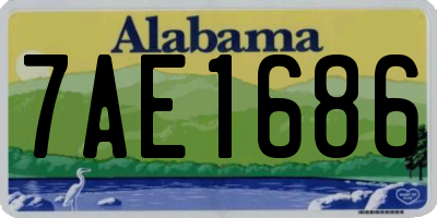 AL license plate 7AE1686