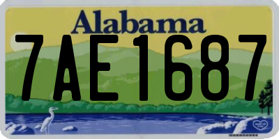 AL license plate 7AE1687