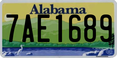 AL license plate 7AE1689