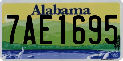AL license plate 7AE1695