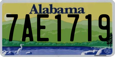 AL license plate 7AE1719