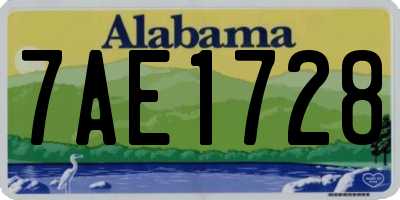 AL license plate 7AE1728