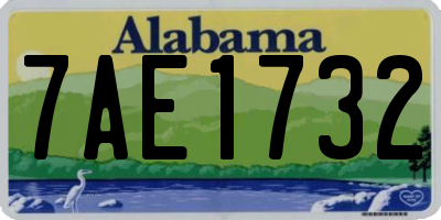 AL license plate 7AE1732