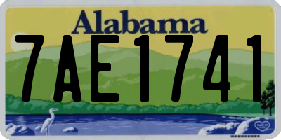 AL license plate 7AE1741