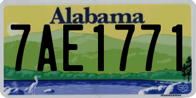 AL license plate 7AE1771