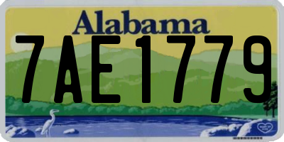 AL license plate 7AE1779