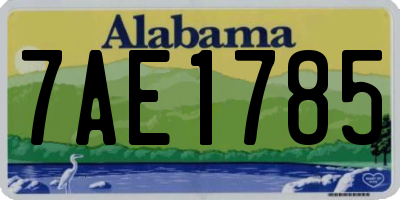 AL license plate 7AE1785