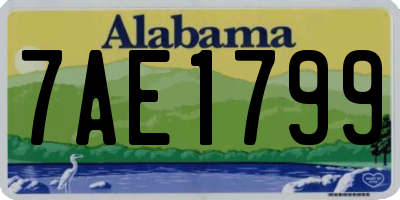 AL license plate 7AE1799