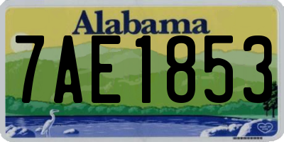AL license plate 7AE1853
