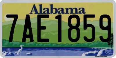 AL license plate 7AE1859