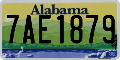AL license plate 7AE1879