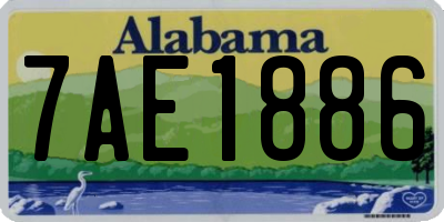 AL license plate 7AE1886