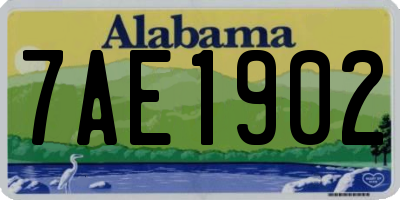 AL license plate 7AE1902