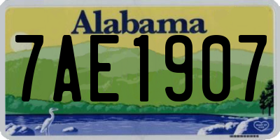 AL license plate 7AE1907