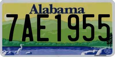 AL license plate 7AE1955