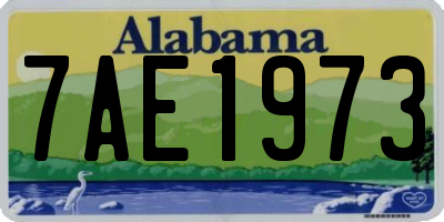 AL license plate 7AE1973