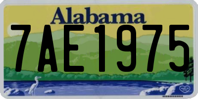 AL license plate 7AE1975