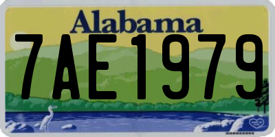 AL license plate 7AE1979