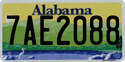 AL license plate 7AE2088