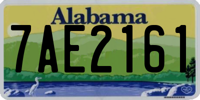 AL license plate 7AE2161