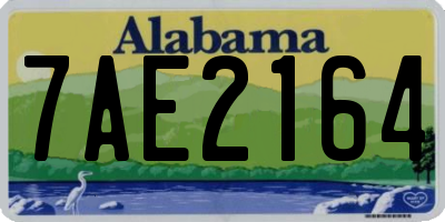 AL license plate 7AE2164