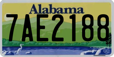 AL license plate 7AE2188