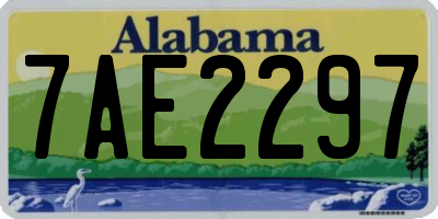 AL license plate 7AE2297