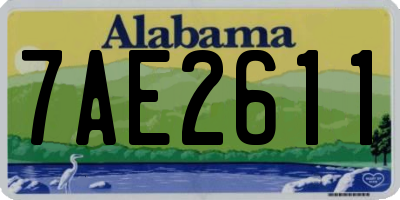 AL license plate 7AE2611