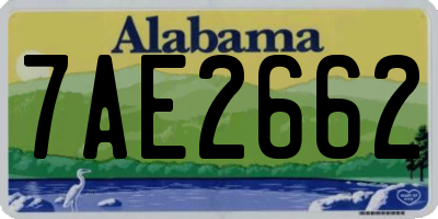 AL license plate 7AE2662