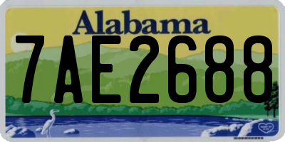 AL license plate 7AE2688
